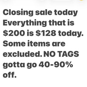 Store Closing Sale Announcement Sign